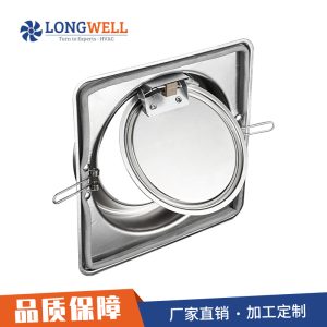 朗伟不锈钢防火止回阀厨房油烟机 厨房公共烟道家用防味止烟阀