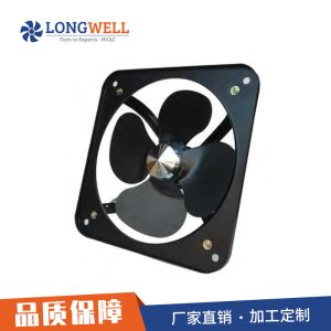 朗伟 外转子轴流风机 方形加百叶工业排风扇 通风换气百叶窗风扇