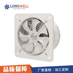 朗伟 方形工业排气扇百叶排风扇 厨房排油烟扇大功率排气扇