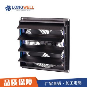 厂家直售方形工业全金属通风换气扇 10-14寸厨房油烟百叶窗排气扇