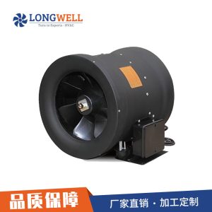 朗伟管道风机斜流增压卫生间换气扇 12寸AC混流塑料管道风机
