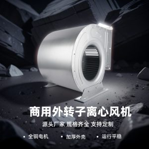 朗伟 厂家外转子中压风机220V 工业烧烤厨房电机空调双进风风机