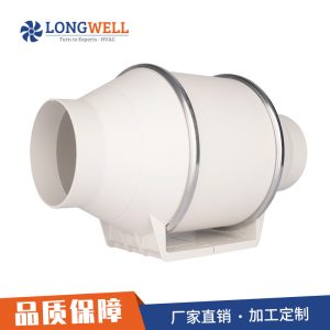 朗伟圆形斜流管道风机3寸 卫生间排气扇厨房排风换气扇油烟通风机