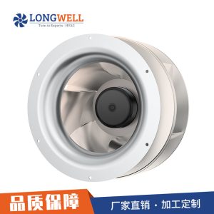 朗伟 355mm DC后倾式离心鼓风机 可调速工业排风设备 空调供风机