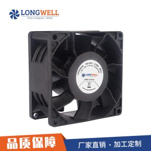 朗伟 8038散热风扇 防水长寿命双滚珠轴承 直流12V工业散热风扇