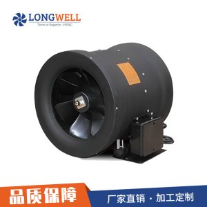 朗伟EC变频混流管道风机 10寸排烟排尘无极调速排气扇 厨房抽风机