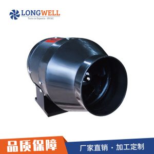 朗伟 EC直流无刷塑料管道混流风机 5寸大风量低噪工业油烟风机