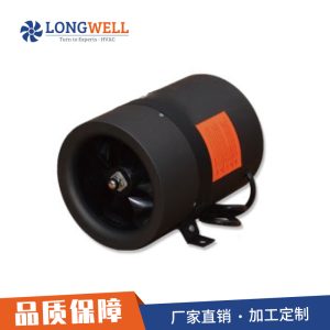 朗伟圆形EC变频管道风机 8寸200mm大风力低噪净化器风机 厂家直供
