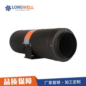 朗伟 变频EC超静音金属管道风机 大功率酒店厨房管道式抽排风机