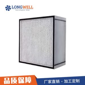 朗伟FFU风机过滤单元 镀锌框纸隔板高效过滤器 无尘车间空气净化
