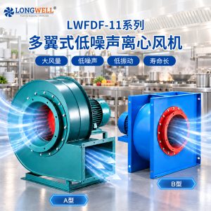 LWFDF11系列多翼式低噪离心风机 强力排风工业通风风机