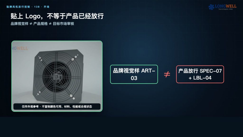 贴牌风机怎么放行:从 Logo 到量产的一致性控制
