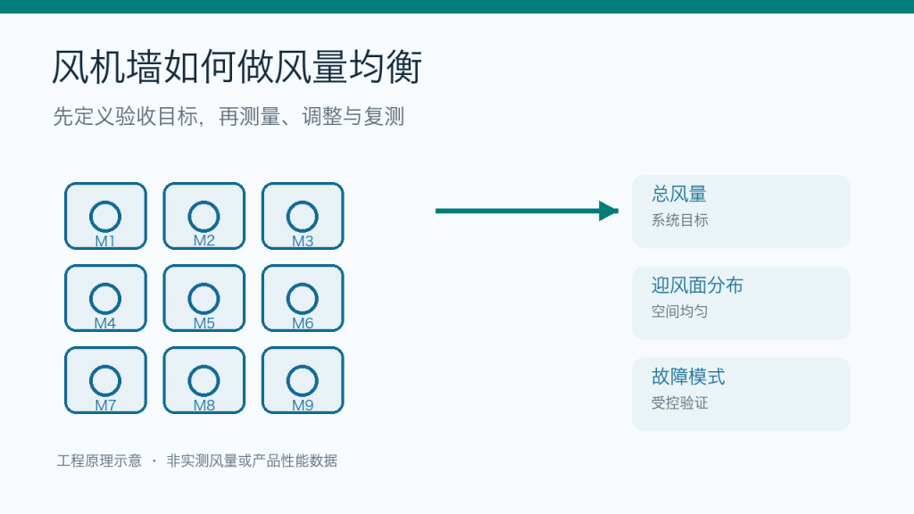 风机墙风量均衡验收目标与九模块示意封面