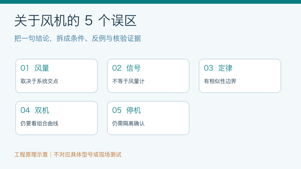 关于风机的五个误区:风量、信号、定律、双机与停机安全