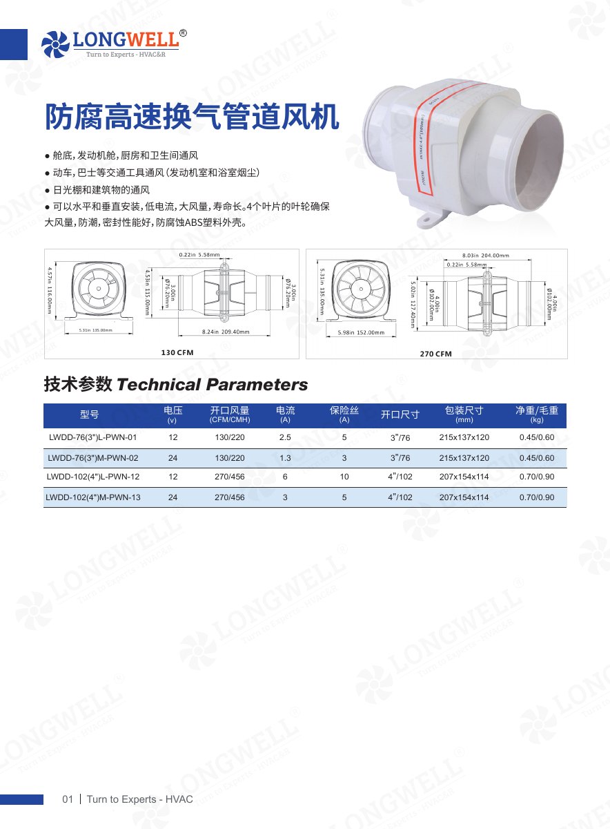 防腐高速换气管道风机产品目录封面